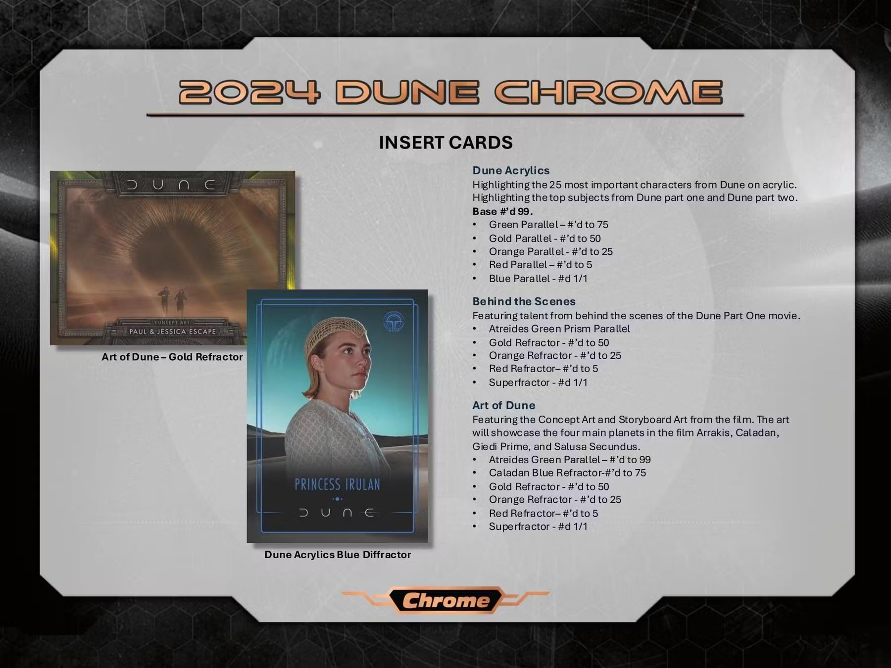 Amazon.com: Dune Topps Chrome 7-Pack Blaster Box (Topps 2024