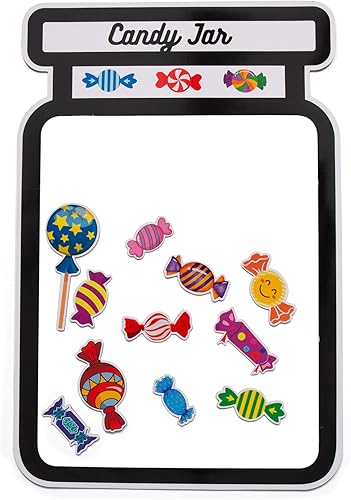 Miniatura 5 de 43 piezas de recompensa magnética en tarro de caramelo para el tablero del aula  Tarro de recompensa para el aula  Tarro de caramelo magnético de
