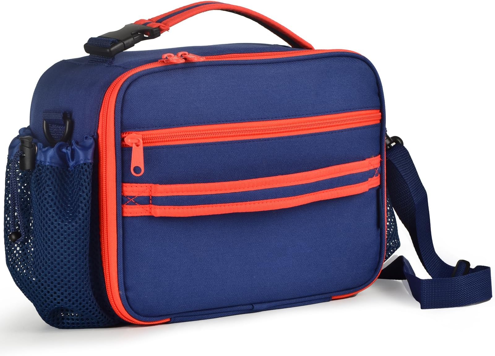 Cerbonny Kids Lunch Box, Dark Blue, Unisex, Polyester, With Insulation, Easy-clean, Multiple Carrying Options, Big Capacity, Lightweight, Quality Guaranteed