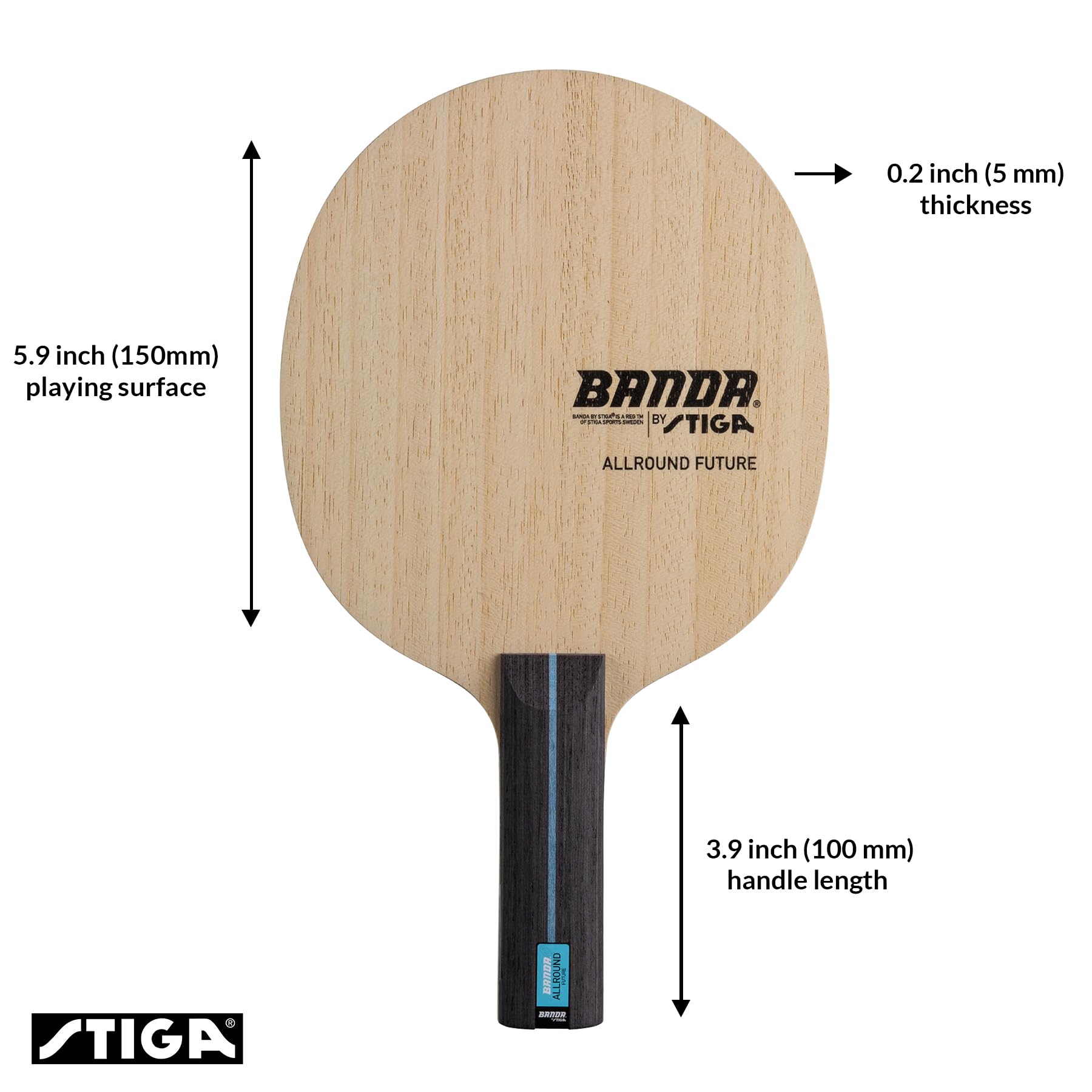 Banda by STIGA Allround Future, Pala de Madera
