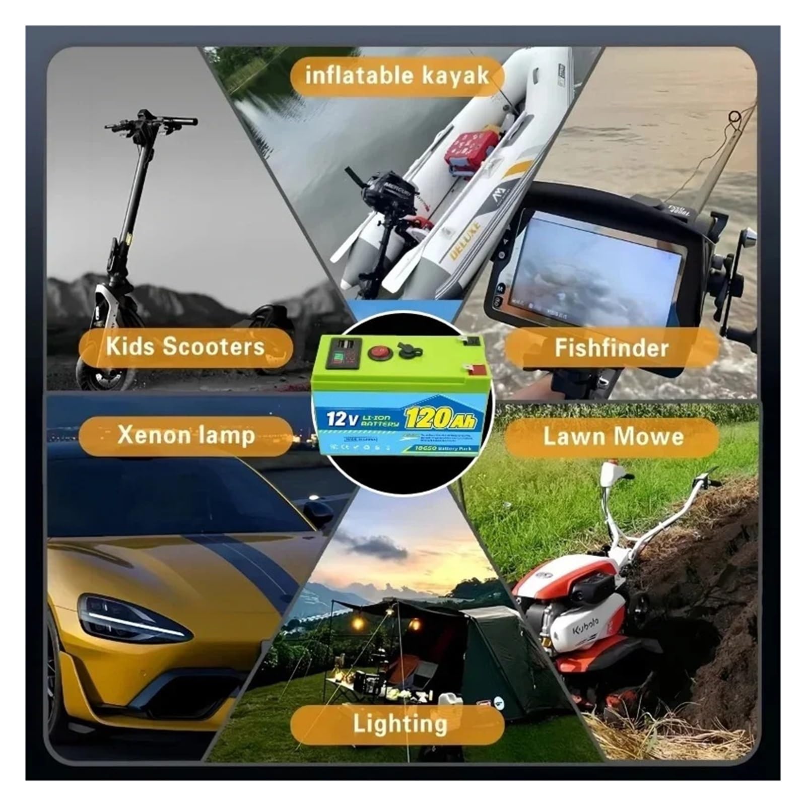 Ciclo Profundo Recargable De La Batería De Litio De 12V 60Ah LiFeP04