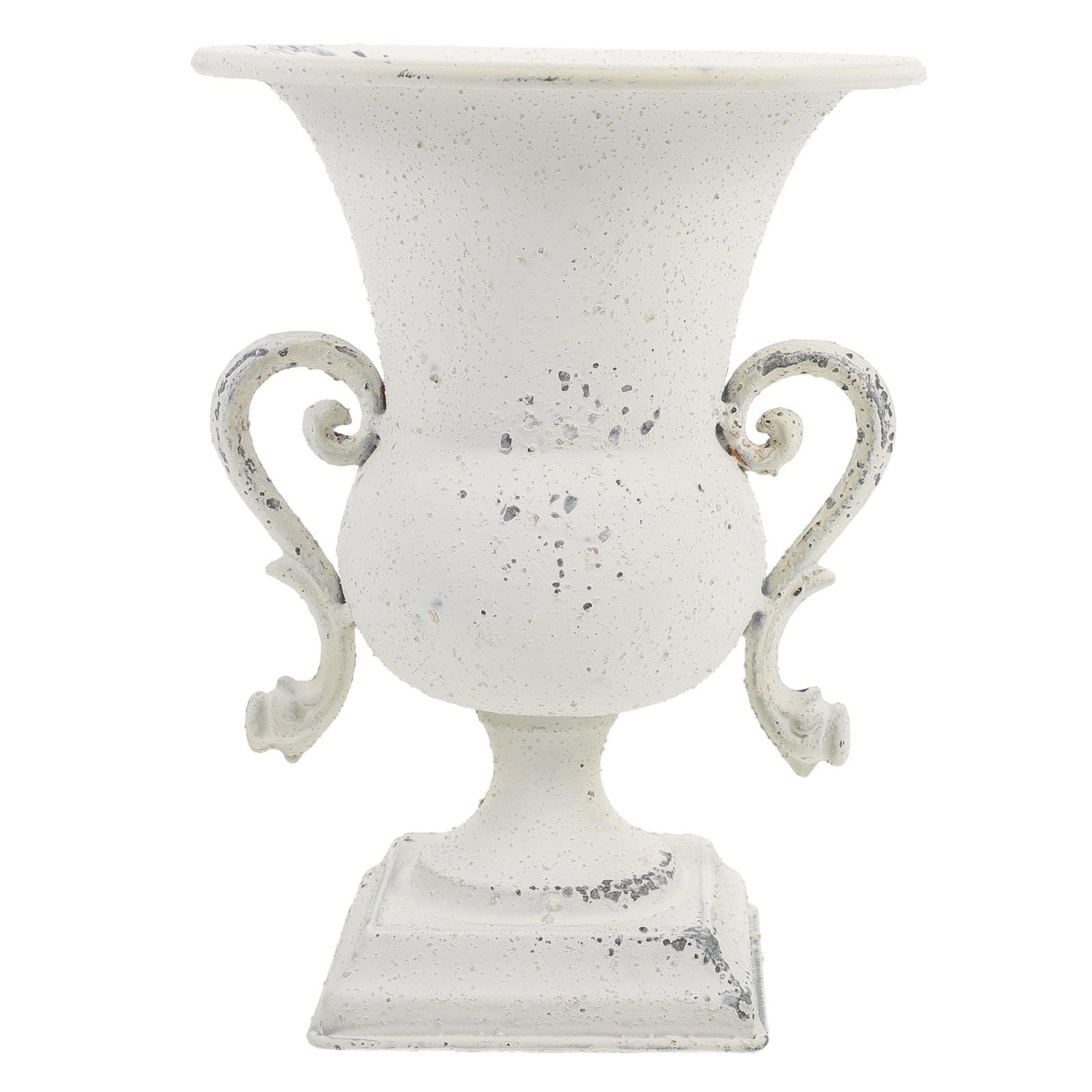 Pot de fleurs en fer blanc vintage rétro et résistant pour décoration de maison