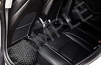 Vista 4 de TOUGHPRO Accesorios para alfombrillas de piso de 1ª + 2ª + 3ª fila para Tesla Model X de 6 plazas, resistente para todo tipo de clima, goma negra