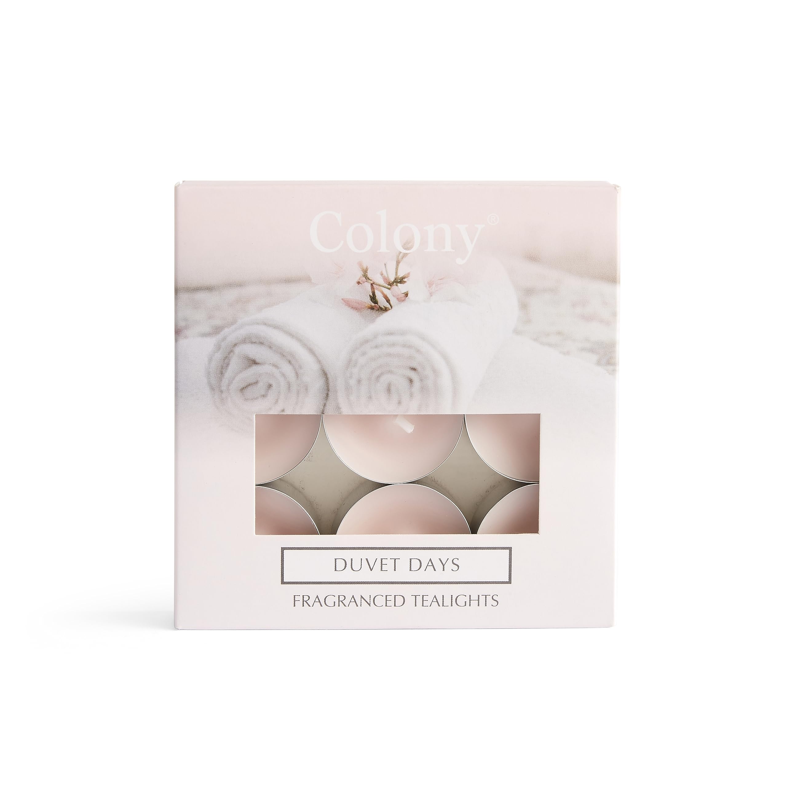 Wax Lyrical, Colony Duvet Days Tealights, Pink