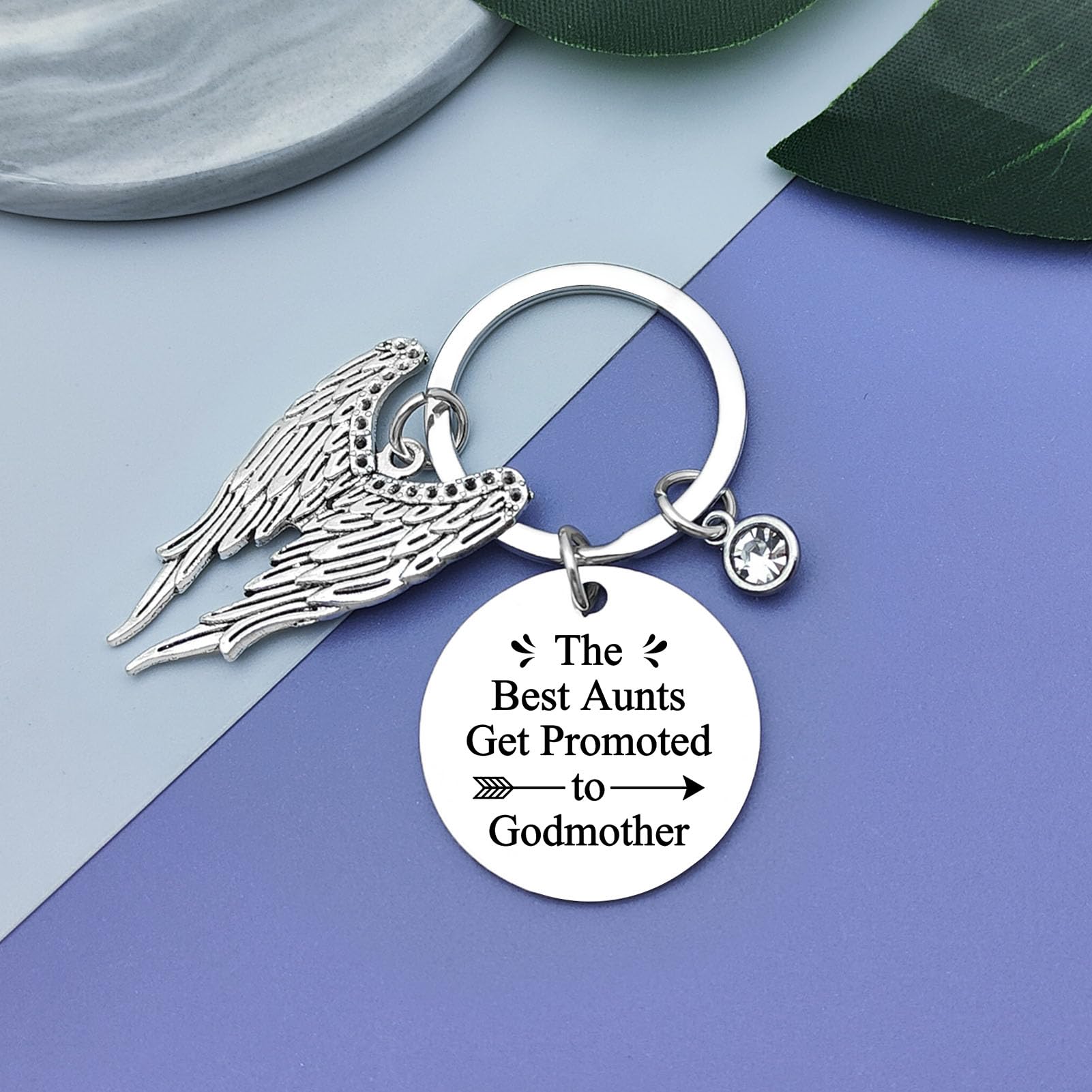 Godmother Keychain from Goddaughter Godson Godmother Gift for Women Baptism Gifts for Godmother Christening Gifts from Godchild Pregnancy Announcement Gift Birthday Christmas Gifts for Godmother