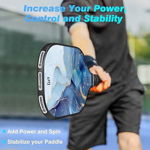 Miniatura 4 de GIGAPOWER Cinta de plomo de pickleball 10 tiras adhesivas de plomo de 011 onzas para raqueta de paleta de pickleball