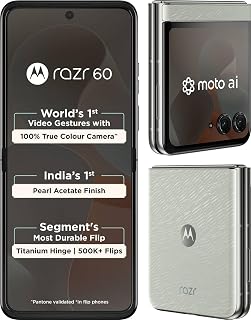Motorola Razr 60 5G (Pantone Lightest Sky, 8GB RAM, 256GB Storage)