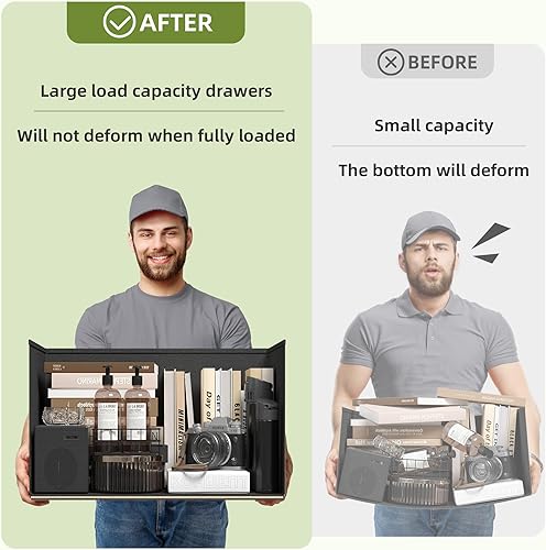 Miniatura 5 de EnHomee Cómoda blanca, cómoda para dormitorio, cómoda alta con 12 cajones grandes, cómoda de tela y cómoda para dormitorio, sala de estar, entrada,