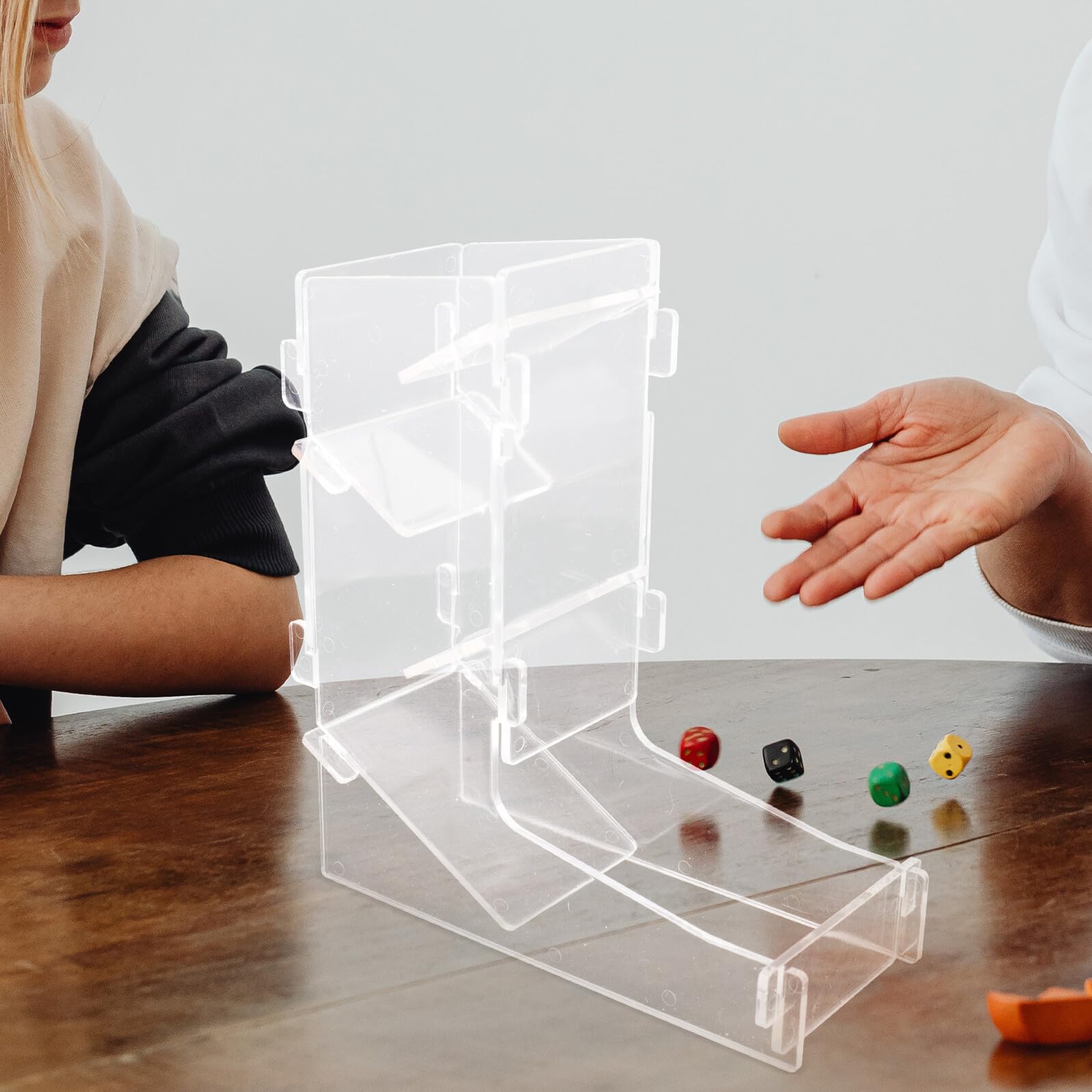 Spielwürfelturm aus Acryl für Rollenspiele, 1 Stück
