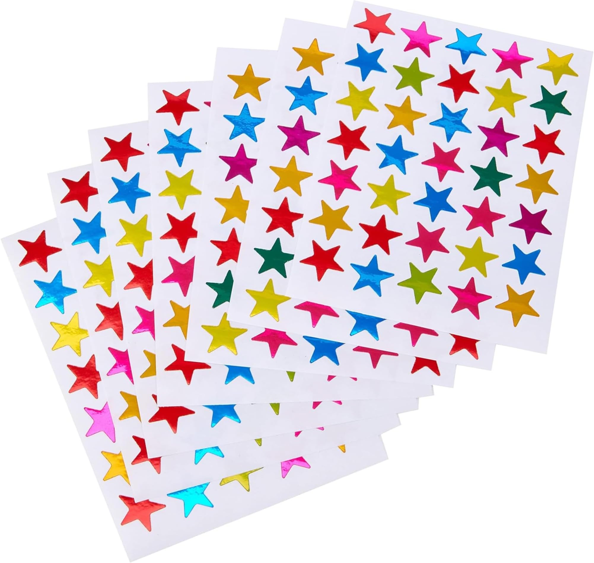 Star Stickers – 700 Small Coloured 15mm Stars for Reward Charts & Gold Star Stickers | Teachers, School & Crafts