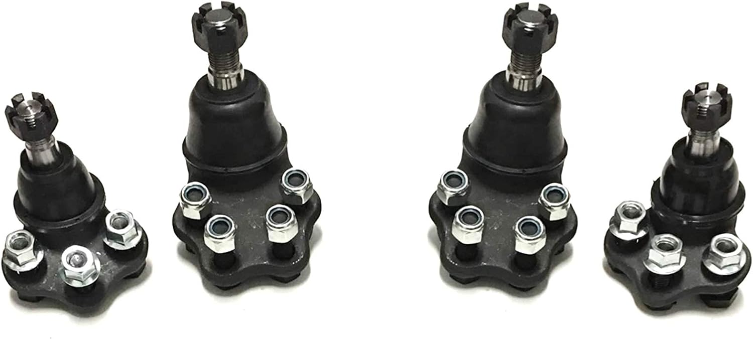 PartsW - New 4 Pc Upper & Lower Ball Joints Front Suspension Kit for RWD Models Fits DODGE DAKOTA 2000-2004 RWD Models DODGE DURANGO 2000-2003 RWD Models