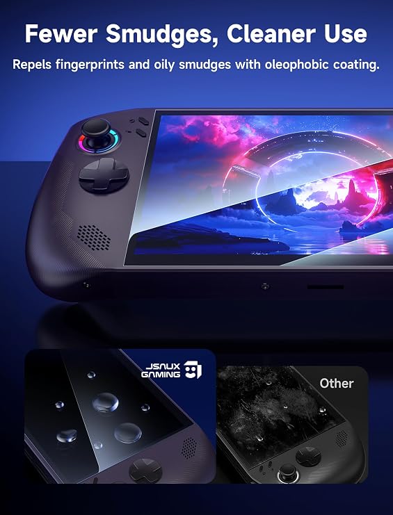 JSAUX 2-Pack Ultra HD Screen Protector for Lenovo Legion Go S 8 | Guiding Frame & Tool Kits Included, 9H Tempered Glass, Full Coverage, Scratch-Resistant, Anti-Fingerprint