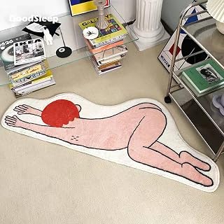 NIOKIT Luxury Thick Kawaii Boy Bathroom Rug Mats Irregular Cute Cartoon Bath Mat Luxury Shaggy High Absorbent Shower Rugs Non Slip Machine Washable Ultra Soft Door Mats Bathtub Mat 47" x 79"