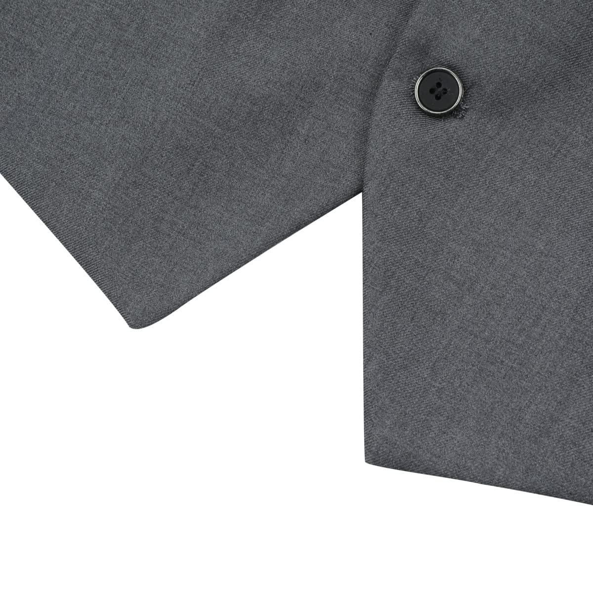 Allthemen Męska kamizelka slim fit, dekolt w serek, bez rękawów, na ślub biznesowy