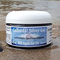 Vista 7 de Superior Colloidal Silver Gel Big 4 oz. Jar Made with Organic Aloe Vera, 100 PPM 99.99% Pure Ag, & Simple Safe Ingredients