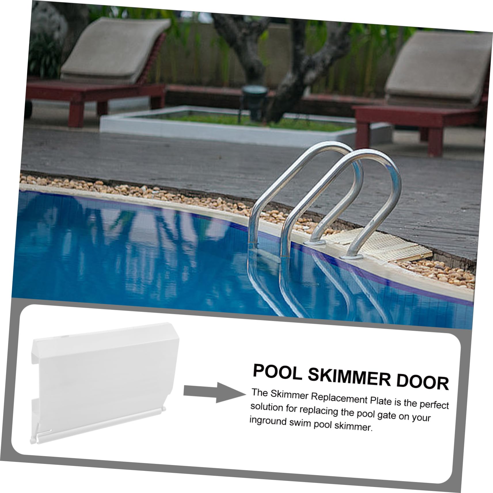 Puerta De Desnatadora De Piscina De Reemplazo Compatible Spxk Accesorios para Skimmer De Instalación y El De Agua