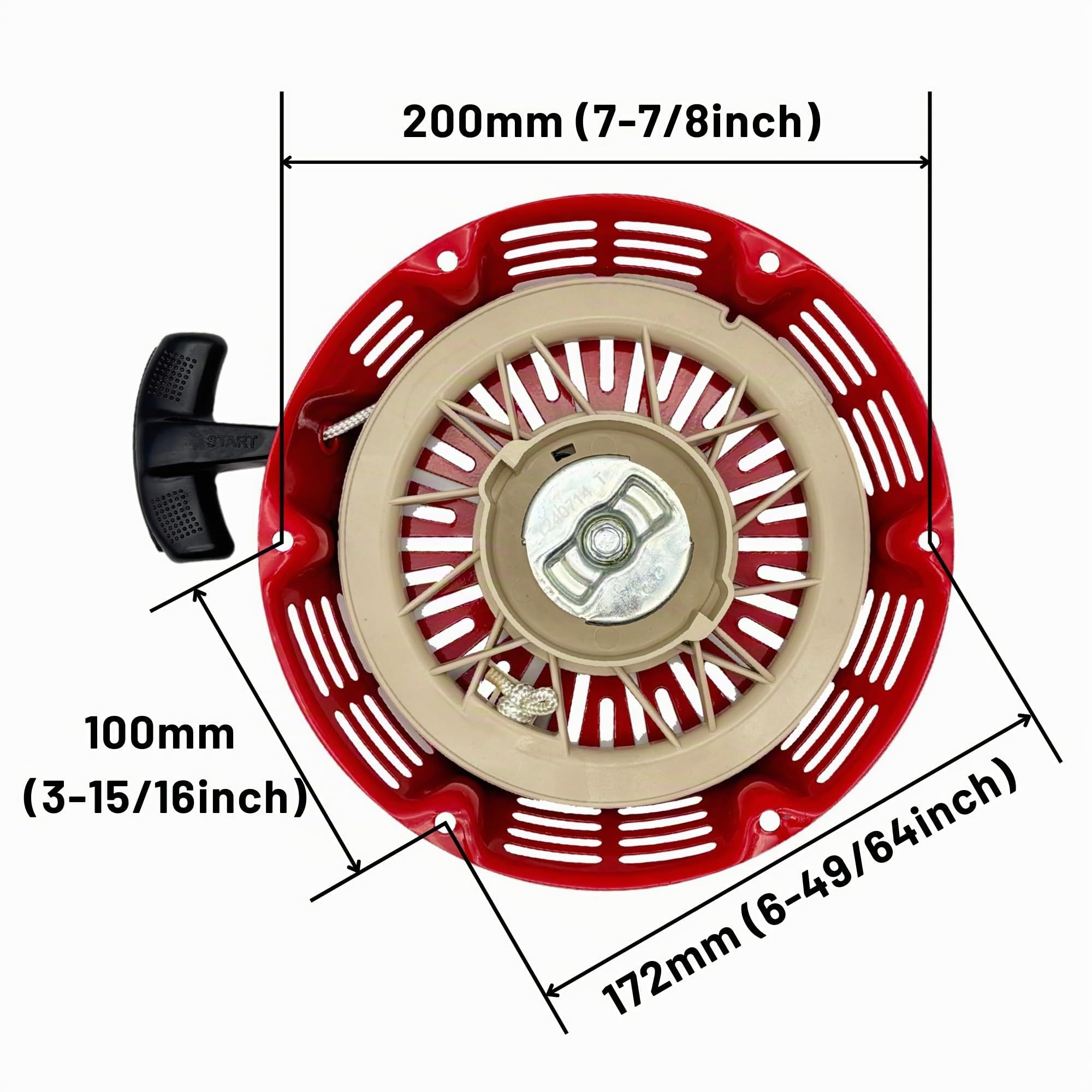 GX340 GX390 Arrancador de Retroceso Reemplazo para Honda & Clones 339c 389cc 420cc 439cc 459cc GX610 620 11 13 18 20 HP motores generador
