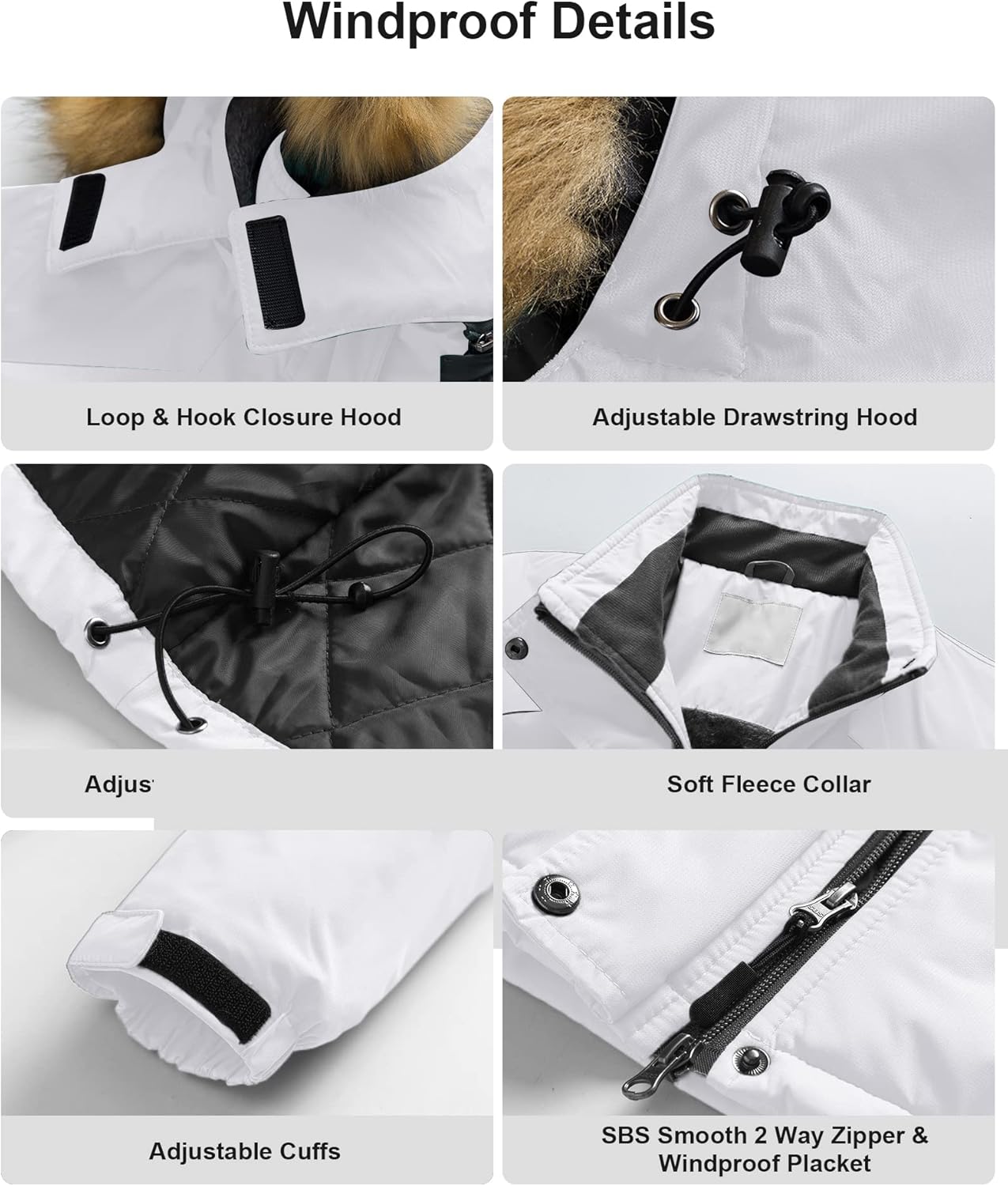 Pursky Women's Waterproof Ski Jacket Winter Snow Coats Fur Hooded Raincoat Parka