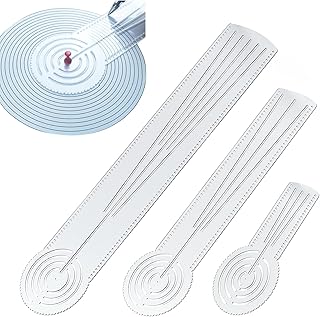 3-in-1 Mandala Ruler Tool with Holes, Mandala Dot Art Circle Maker, Comp...