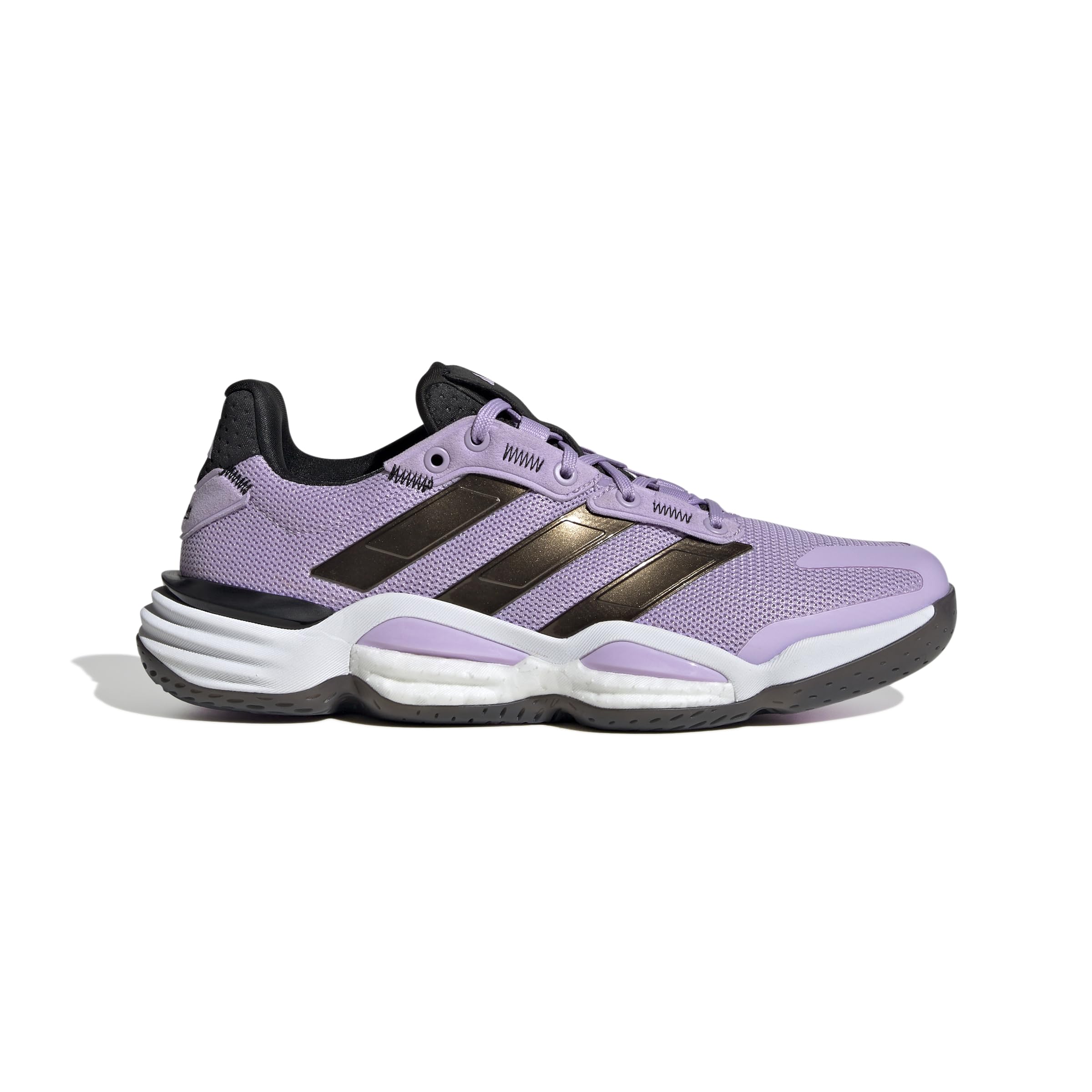 adidas Mujer Stabil 16 Indoor Shoes, Powder Plum/Core Black/Cloud White, 38 EU