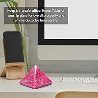 Vista 261 de Amazing Gemstone Amethyst Pyramid Crystal Healing Stones - 2" Great Pyramid Figurine of Natural Stone Pyramid for Meditation, Reiki, Chakra