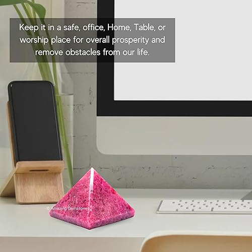 Miniatura 298 de Amazing Gemstone Lapis Lazuli Pyramid Crystal Healing Stones - 2" Great Pyramid Figurine of Natural Stone Pyramid for Meditation, Reiki, Chakra