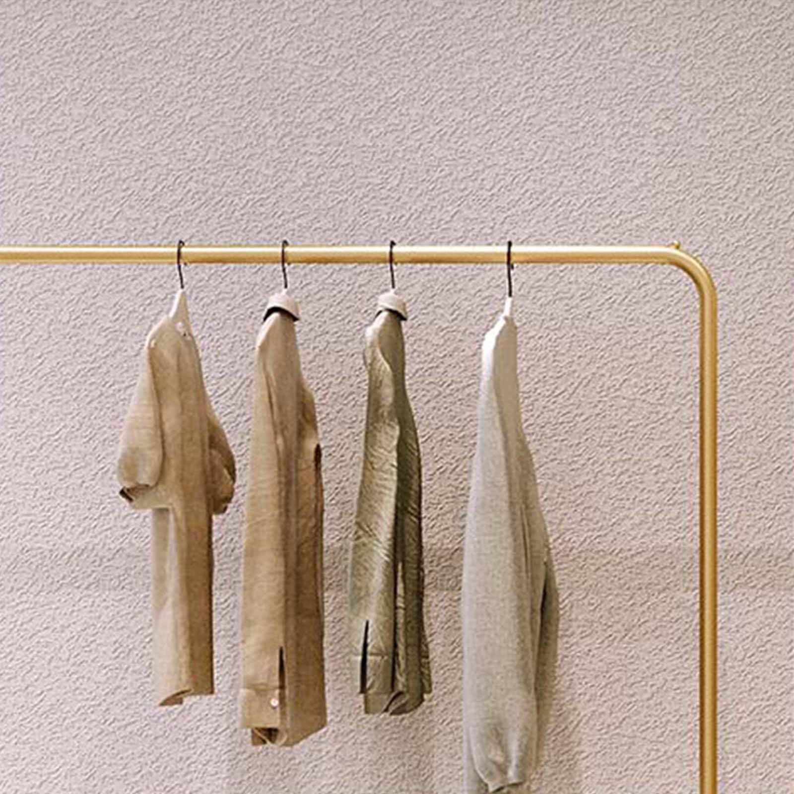 Perchero alto de metal portátil para ropa, perchero con una sola barra para colgar ropa, abrigos y accesorios, ideal para el hogar, minoristas y espacios pequeños