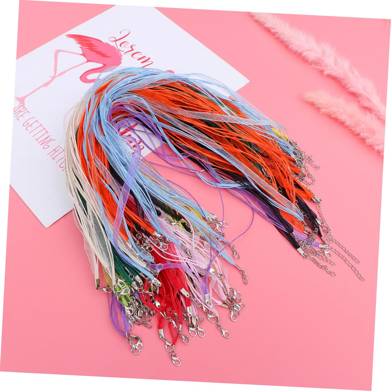 Cordón para Collar de Joyería en Hilo Encerado 100 Piezas