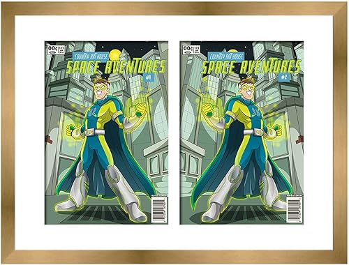 Miniatura 59 de Marco de cómic negro mate Para cómics publicados entre 1986 y el día actual (marco de madera maciza de cómic de la Edad Dorada), hecho