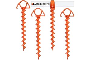 Orange Screw Ground Anchors: Your Unshakeable Tent Stakes
