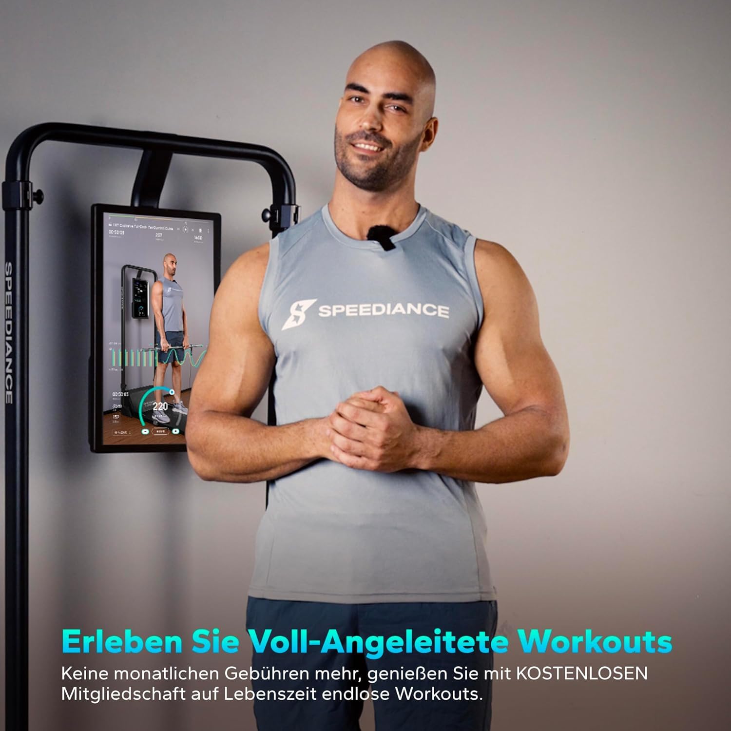 Speediance Smart Home Gym System, Gym Monster Multifunktionale Smith Maschine Home Gym Power Cage, Tragbare Kabelmaschine für Home Workout, Ganzkörper-Krafttraining Fitness