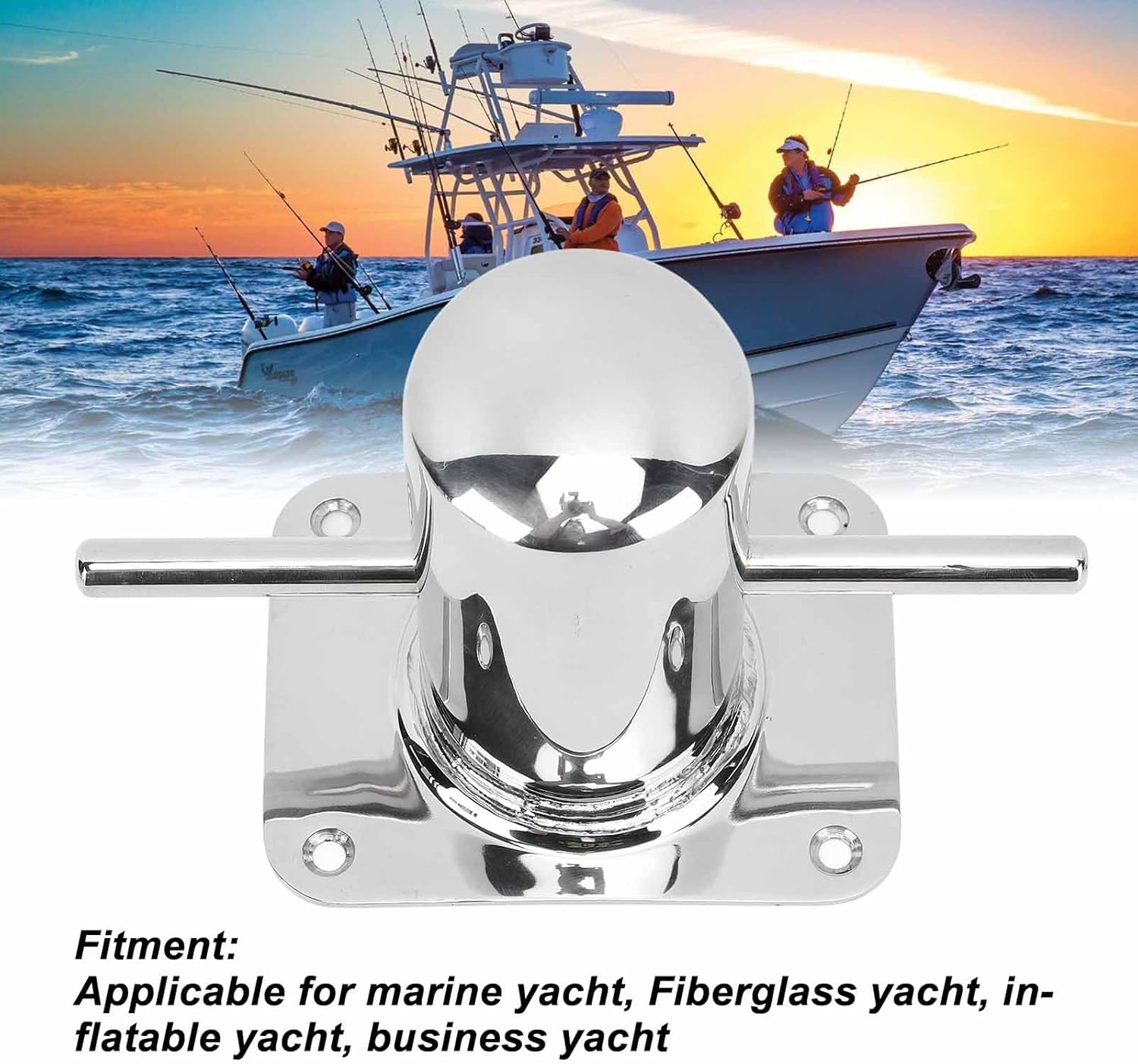 4PCSクロスビットボラード、316ステンレススチールボートポスト、係留クリートビット、簡単なインストールメンテナンス、マリンヨット クロスビット -  株式会社 水本機械製作所 ステンレスチェーン・金具・ジョイント・メーカー