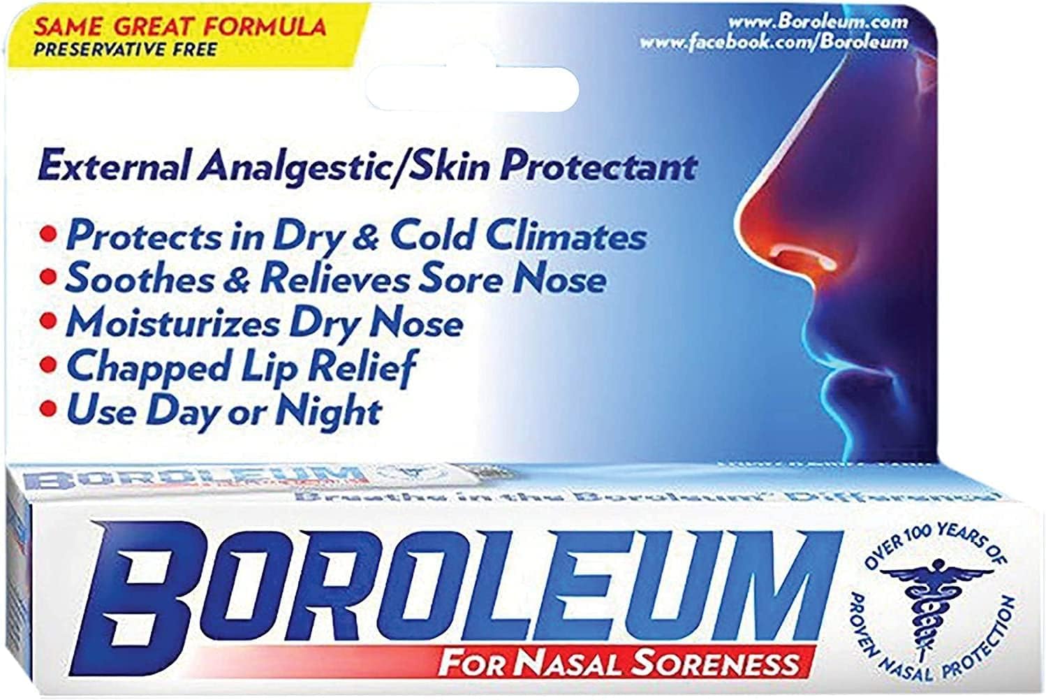 Boroleum para Irritações Nasais, 17g cada (Pacote Econômico com 11 Unidades)