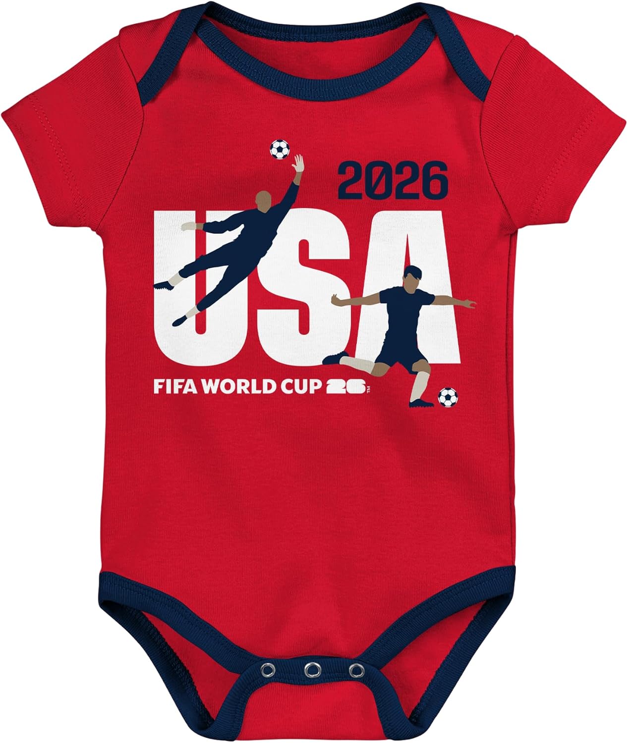 Outerstuff FIFA World Cup 2026 Infant and Toddler 3 Pack Country Onsie