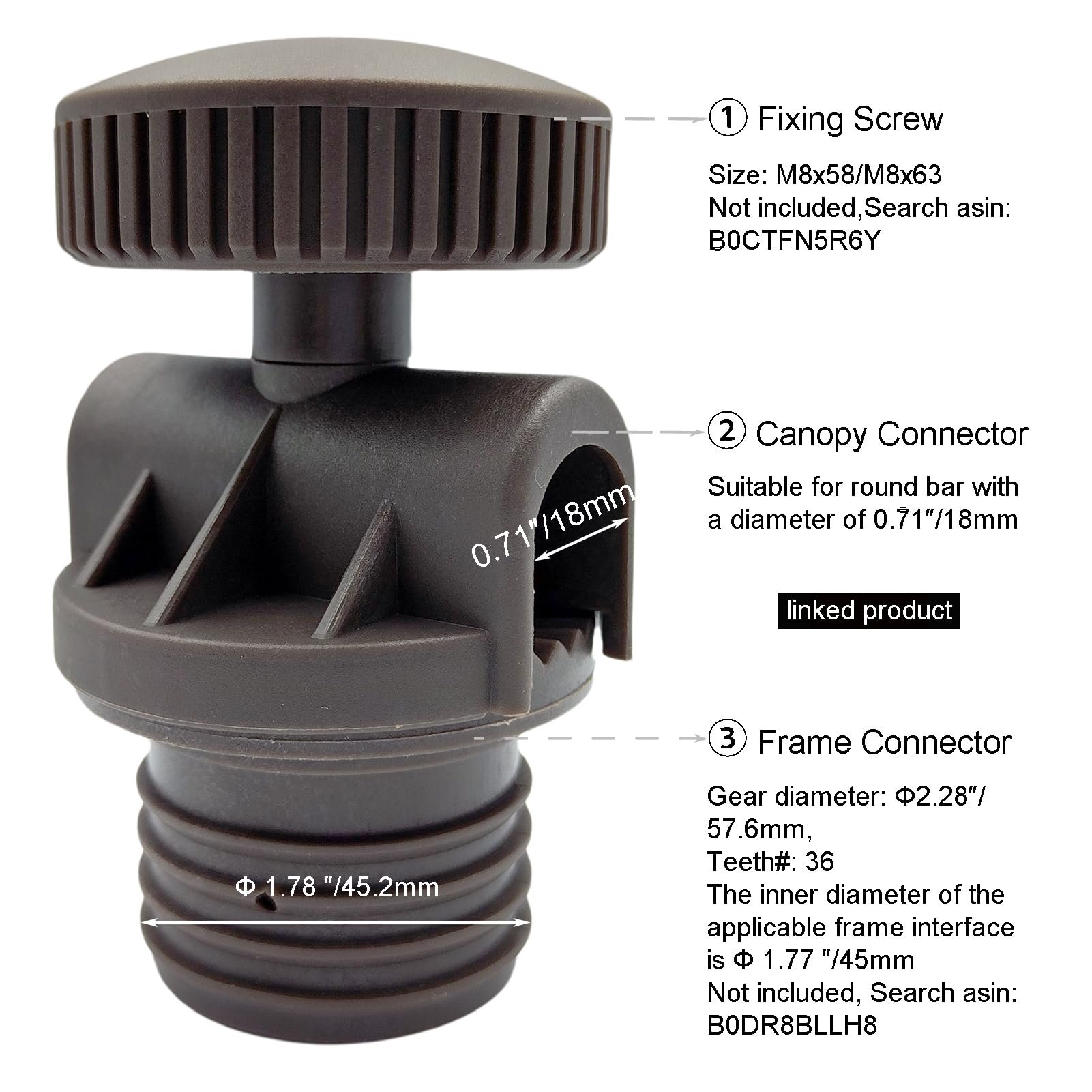 Amazon.com: Timyrimy Garden Swing Plastic Fittings for GT Wicker