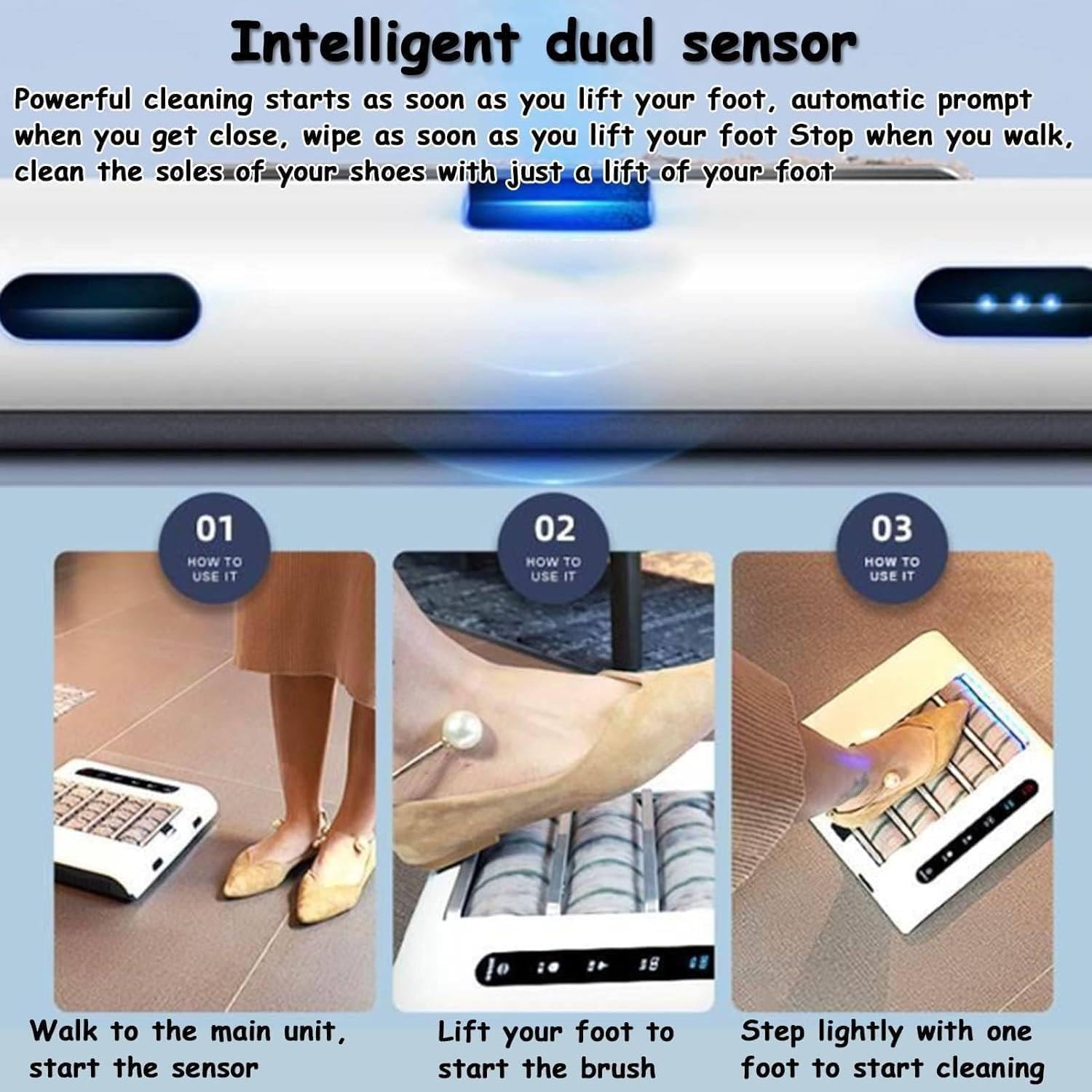 Pulidora automática de zapatos, máquina de limpieza de suela de inducción, limpiador de zapatos sin agua, 260 RPM para un brillo y mantenimiento sin esfuerzo, ideal para calzado de cuero y gamuza