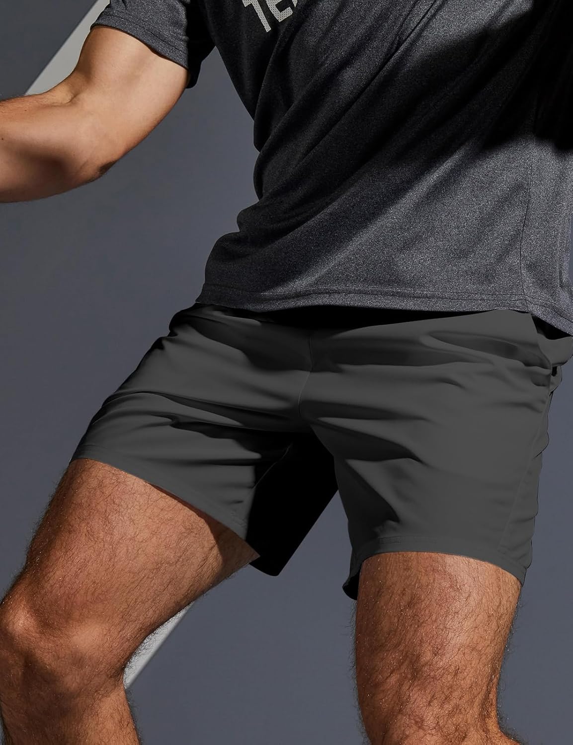 Aolesy Men's 5''/7'' Running Shorts Quick Dry Workout Gym Shorts with Pockets, Tennis Training Athletic（Linerless & Liner） - Image 3