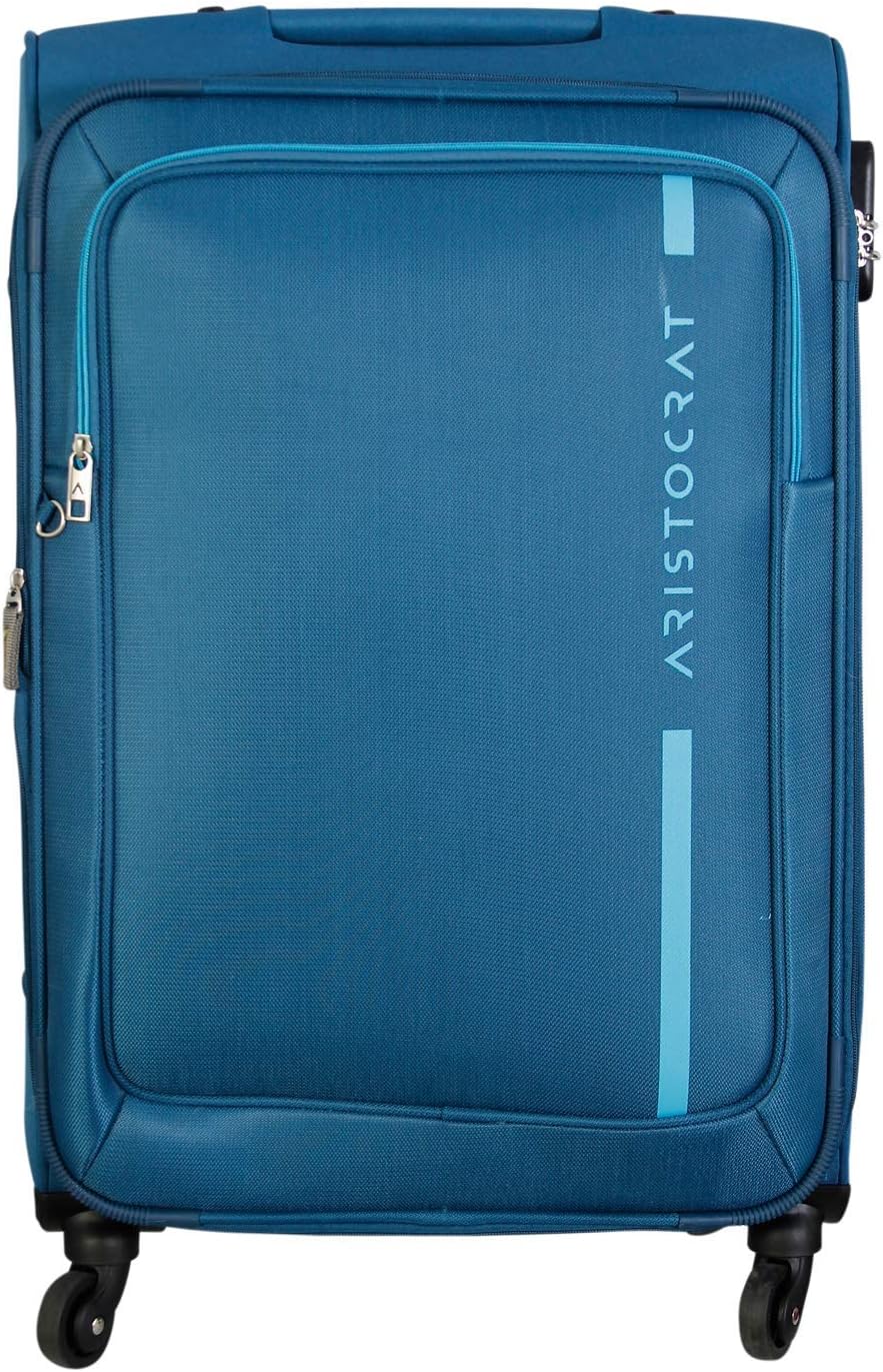 AristocratAristrocrat Aristocrat Polyester Soft Spinner Dasher Soft 4W STROLLY 68 Trolley Bag Blue, 43 cm