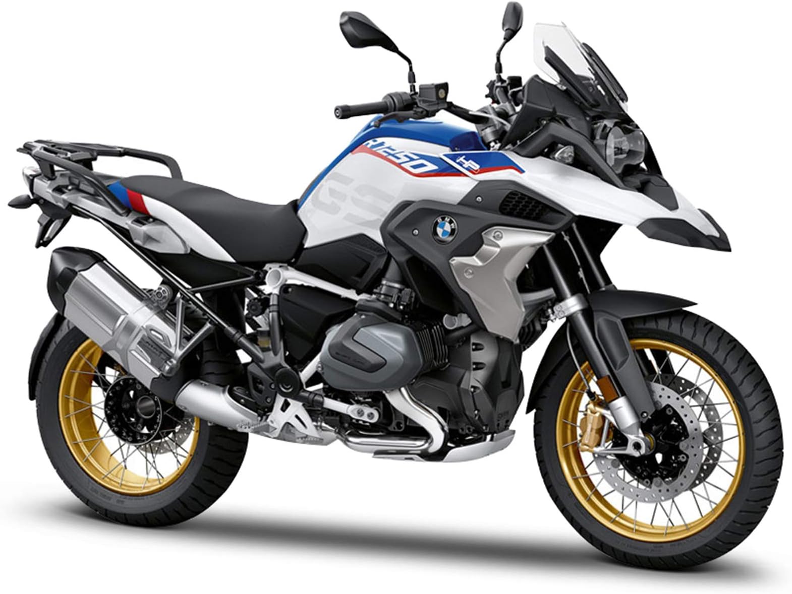 Maisto BMW R 1250 GS Motorbike 1:12 Scale Die-Cast Collectible, Assorted Designs and Colours