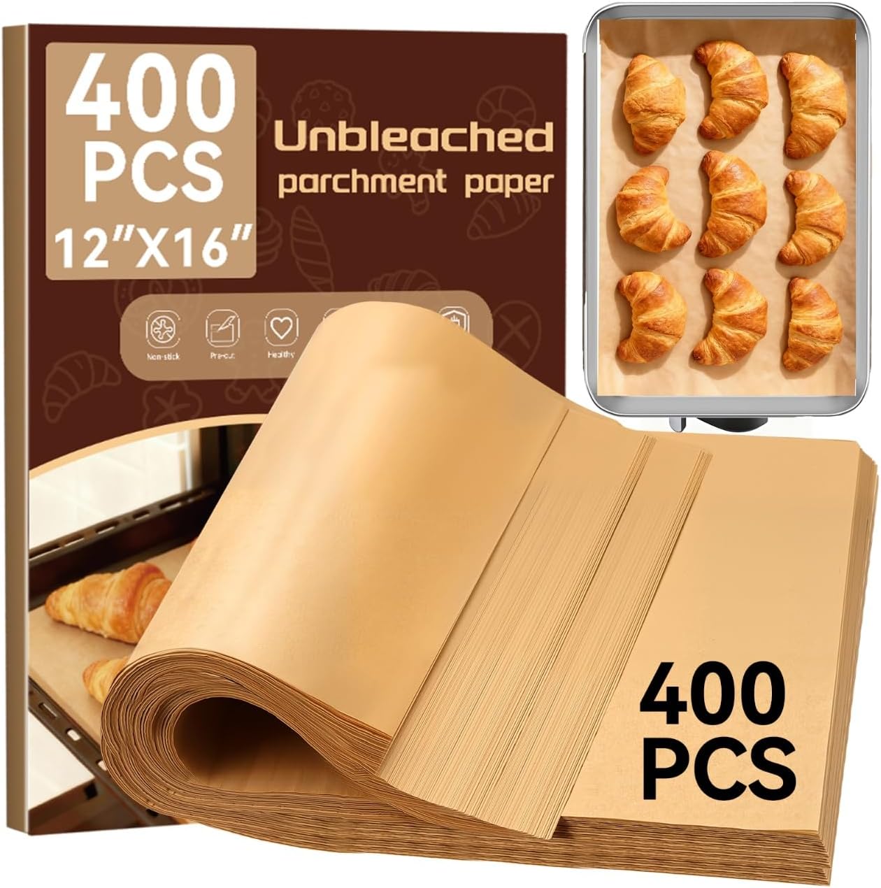 YUANYE 400PCS Parchment Paper Baking...
