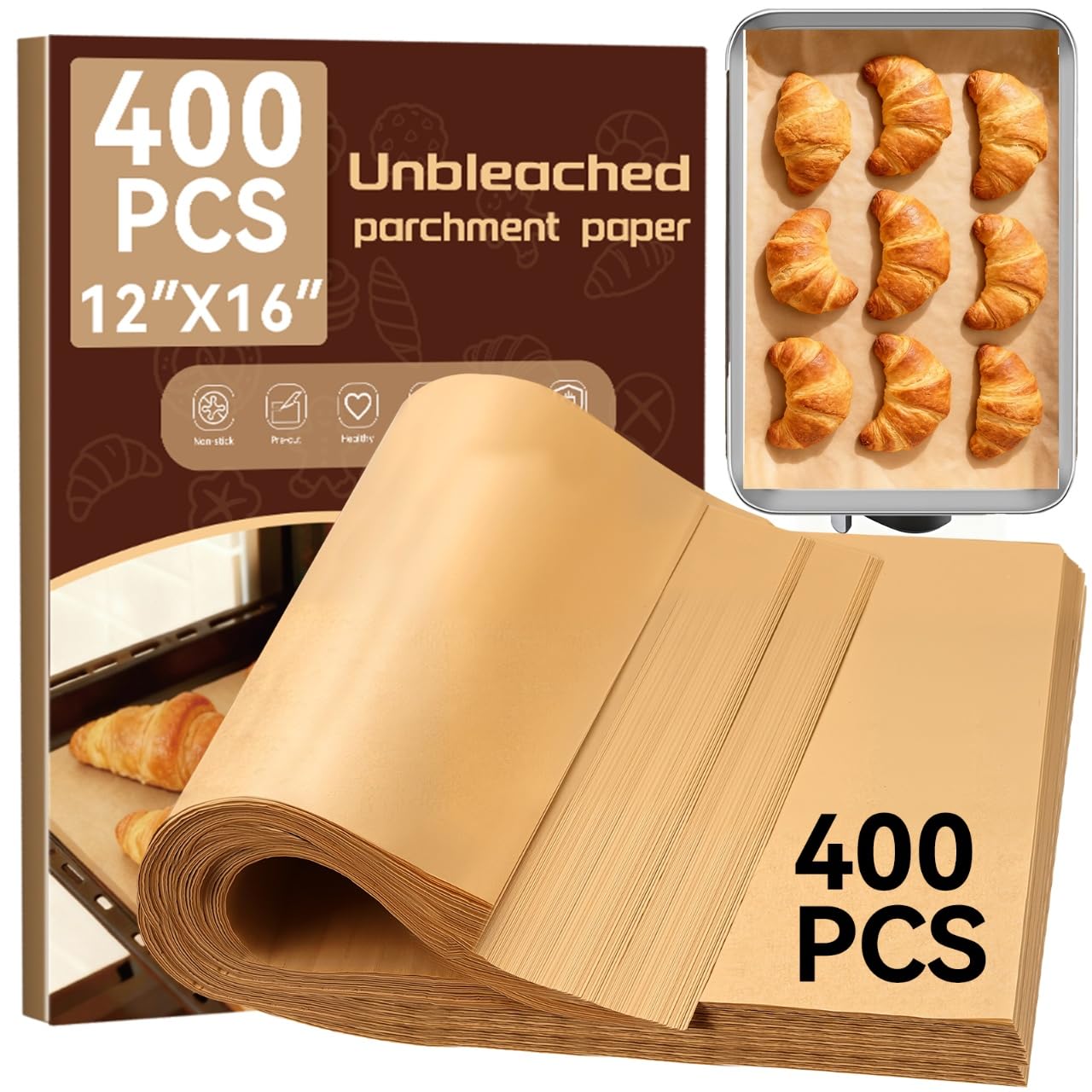YUANYE 400PCS Parchment Paper Baking Sheets