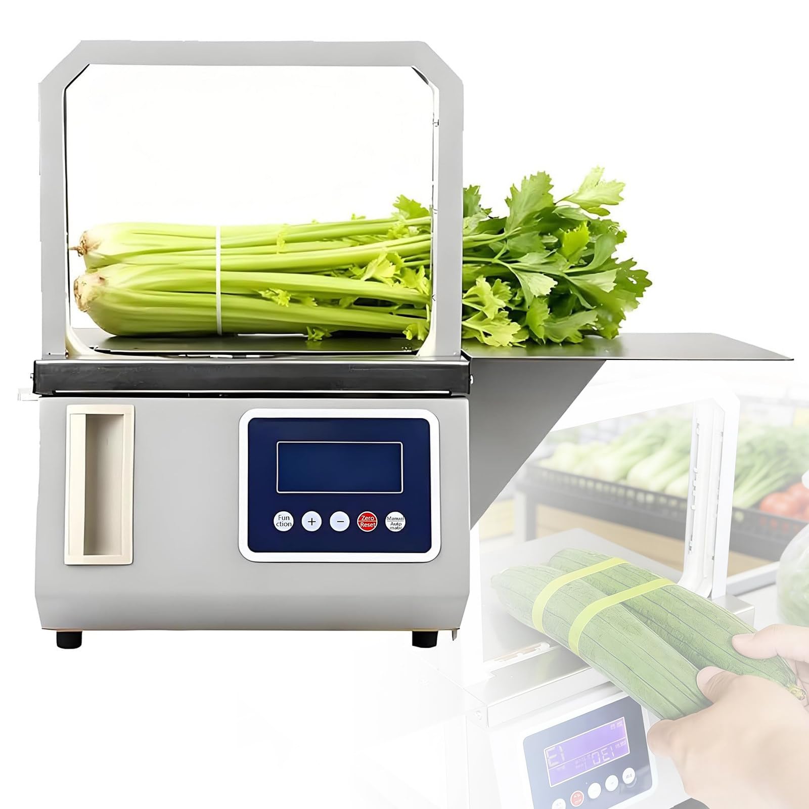 ZHLINGQ Automatic Bundling Machine Opp Strapping Machine, With Smart Display 32×22cm