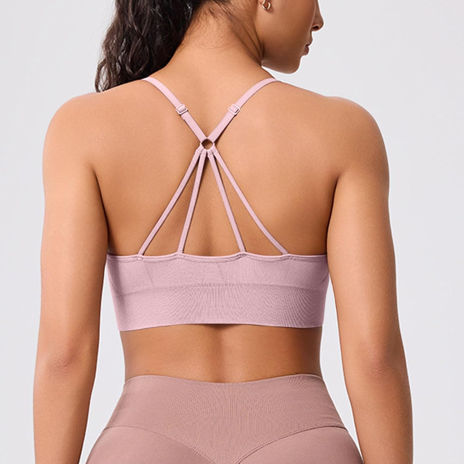 Sports Bras for Women,Support Workout Criss Cross Back Bralette Lightweight Quick Dry Bra,Gym Yoga Fitness Underwear