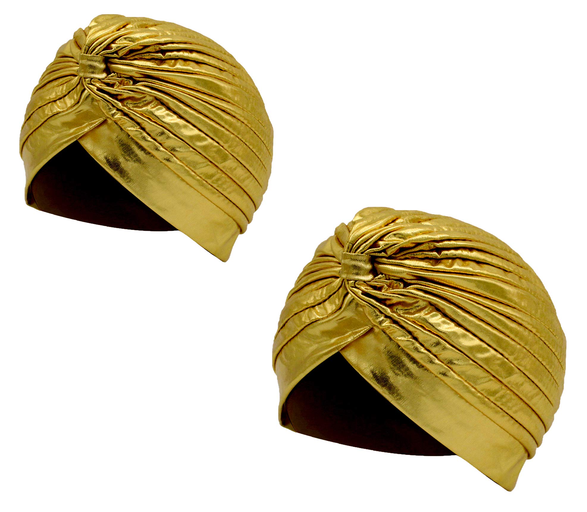 Carnavalife Plisado Cabeza Turbante Gorra Sombrero India Capucha de Turbante de Sol Árabe Festival Vintage Color Liso Unisex
