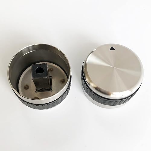 Pomo de control de parrilla de gas 304 de acero inoxidable, 1 perilla de repuesto para quemador de gas, se adapta a parrillas de gas de barbacoa con