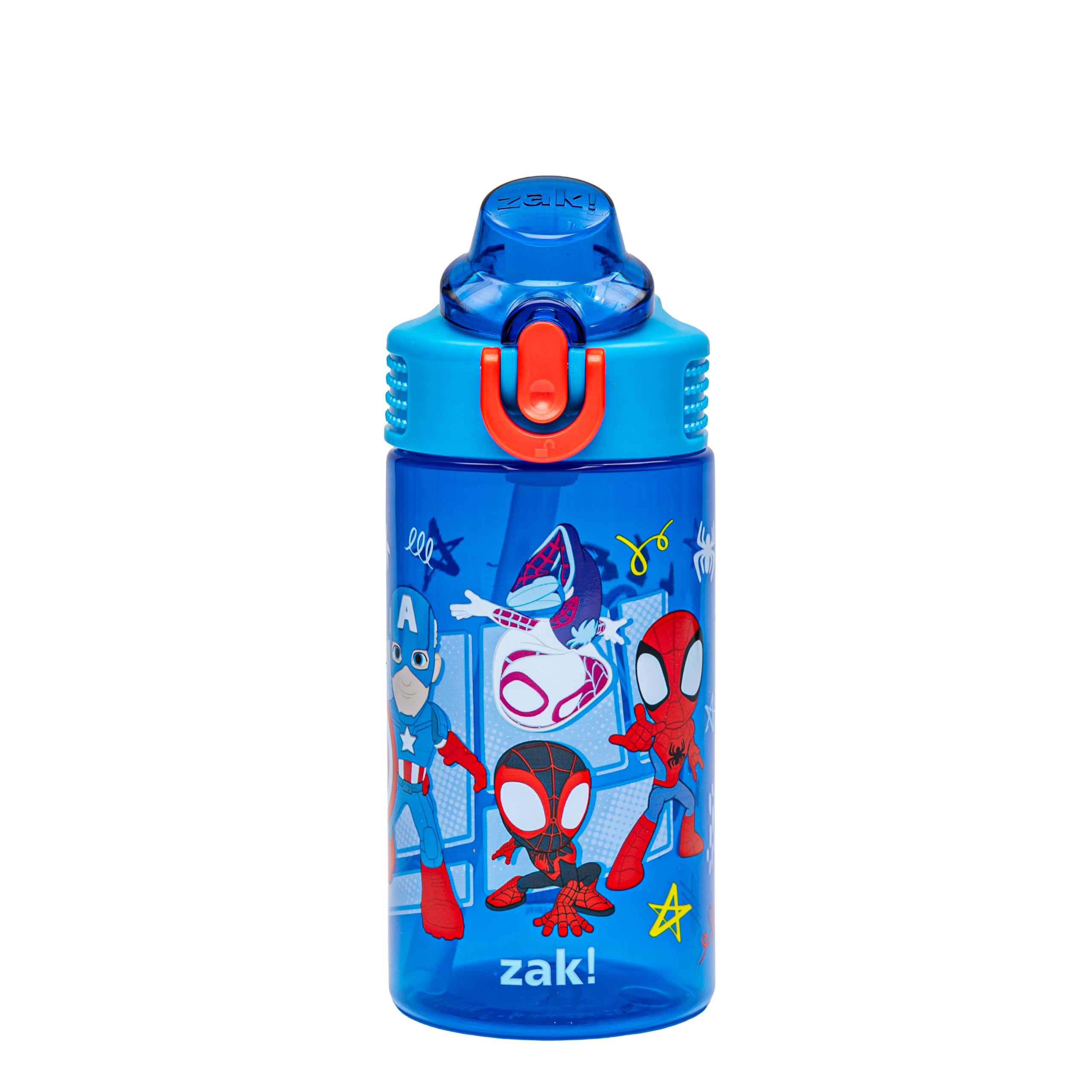 Zak Designs Marvel Spider-Man Sage Leak Proof Water Bottle with Straw — image 1