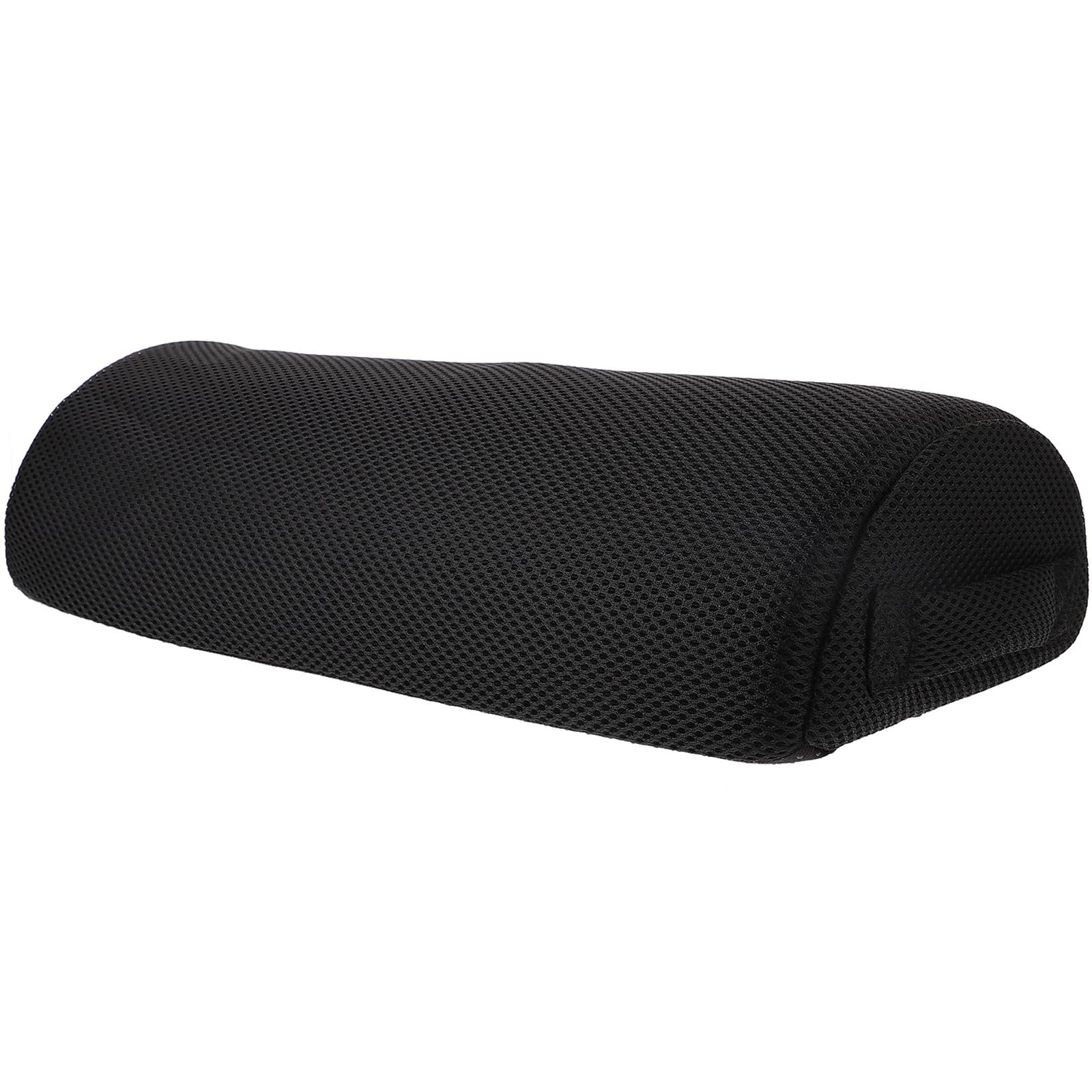 Oreiller jambes noir en polyester ergonomique pour bureau et canapé