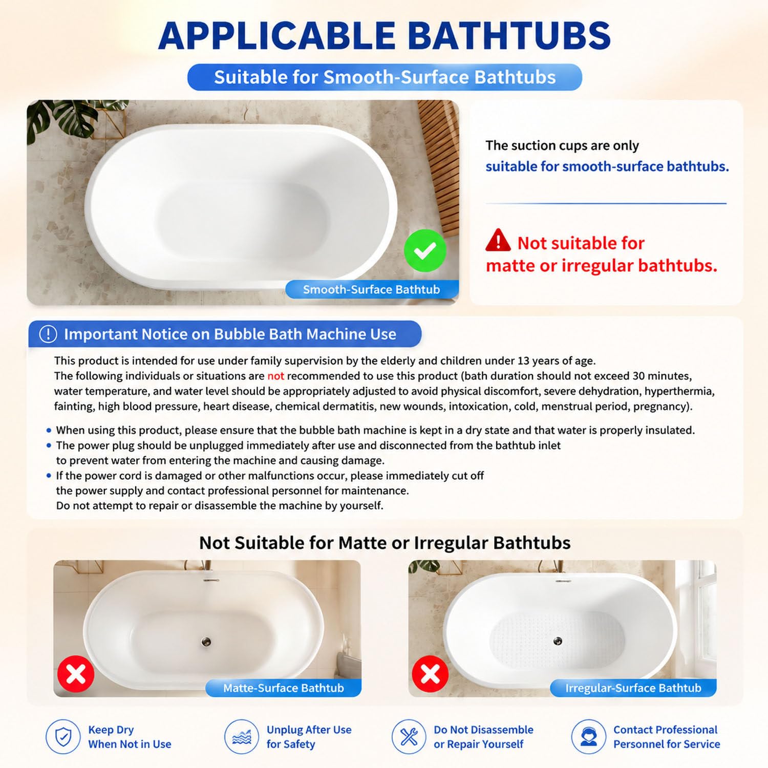 Alfombra SPA, Almohadilla masajeadora bañera con circulación Aire cálido 220v | Incluye alfombra masajeadora de burbujas, almohada de baño y soplador regulable para cómodos baños spa diarios