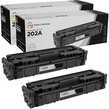 LD Products Compatible Toner Replacement for HP 202A Black, 2-Pk