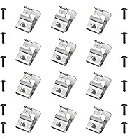 Vista 1 de Paquete de 12 clips de cinturón de acero inoxidable para herramientas eléctricas dewelt de 20 V - Compatible con DCD980, DCD980L2, DCD985, DCD985L2